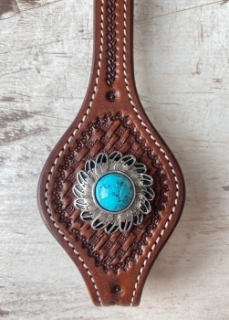 Turquoise Feather Concho in 3 Größen
